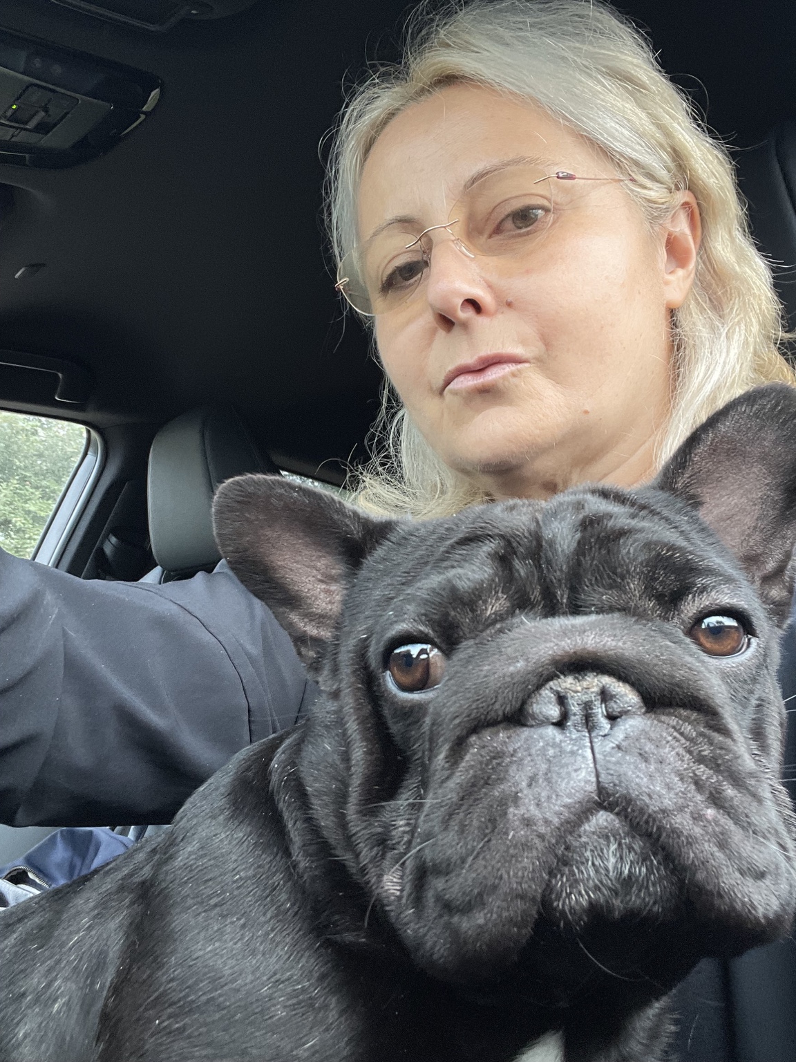 Mira with a French Bulldog in her TikTok profile photo